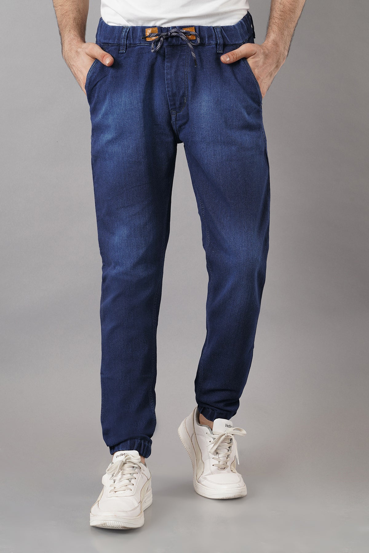 Men's Denim Jogger ( 3003_Dark-Blu )