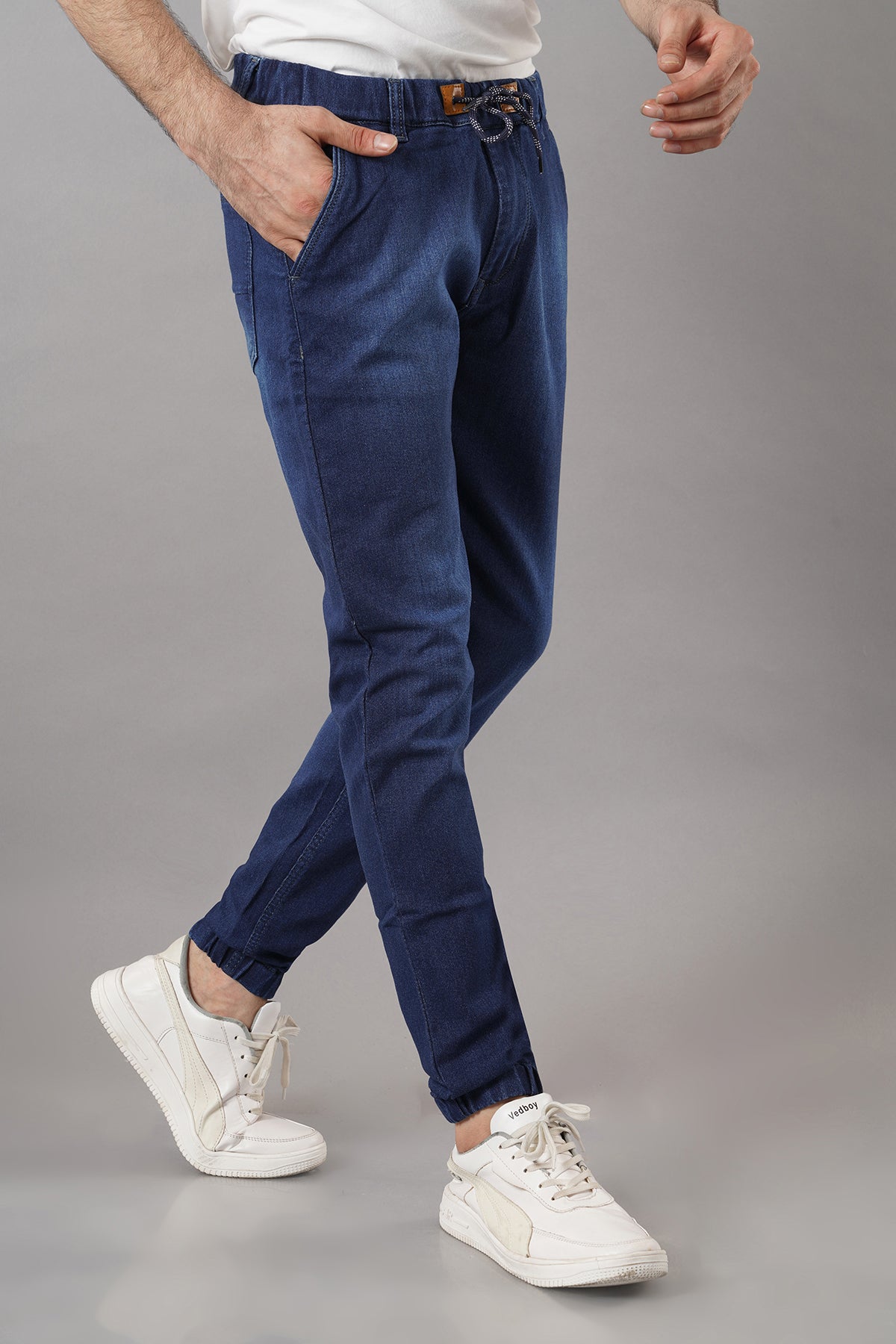 Men's Denim Jogger ( 3003_Dark-Blu )