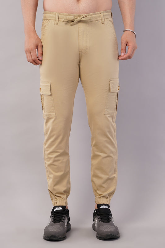 Men's Cotton Cargo Jogger ( 9009_CJ_Beige )
