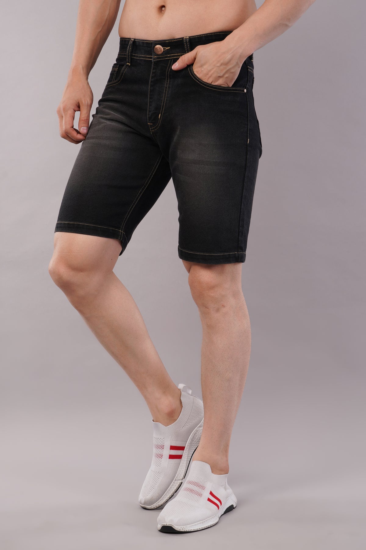 Men Denim Shorts ( 2001_D.Greyviskar )