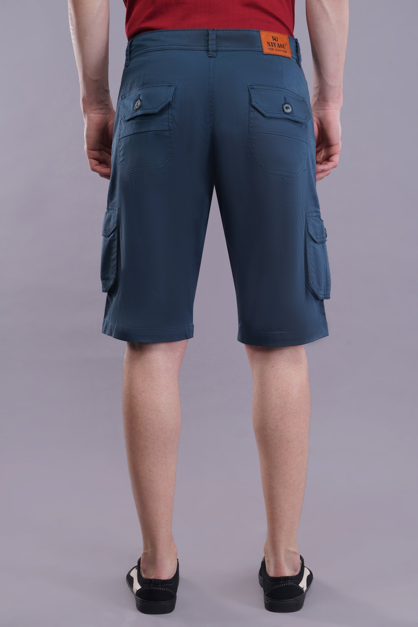 Men Cotton Cargo Shorts ( CCS_2027_G.Blu )