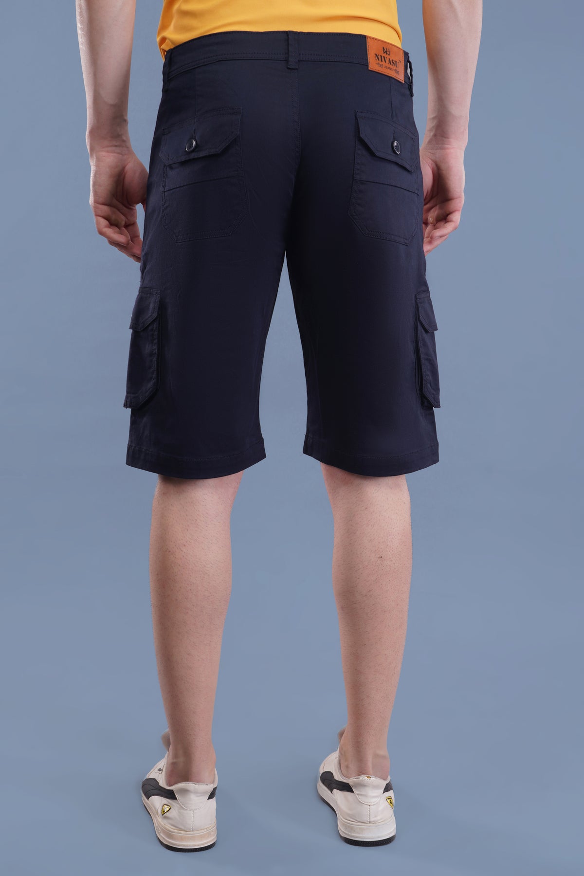 Men Cotton Cargo Shorts ( CCS_2021_Blu )