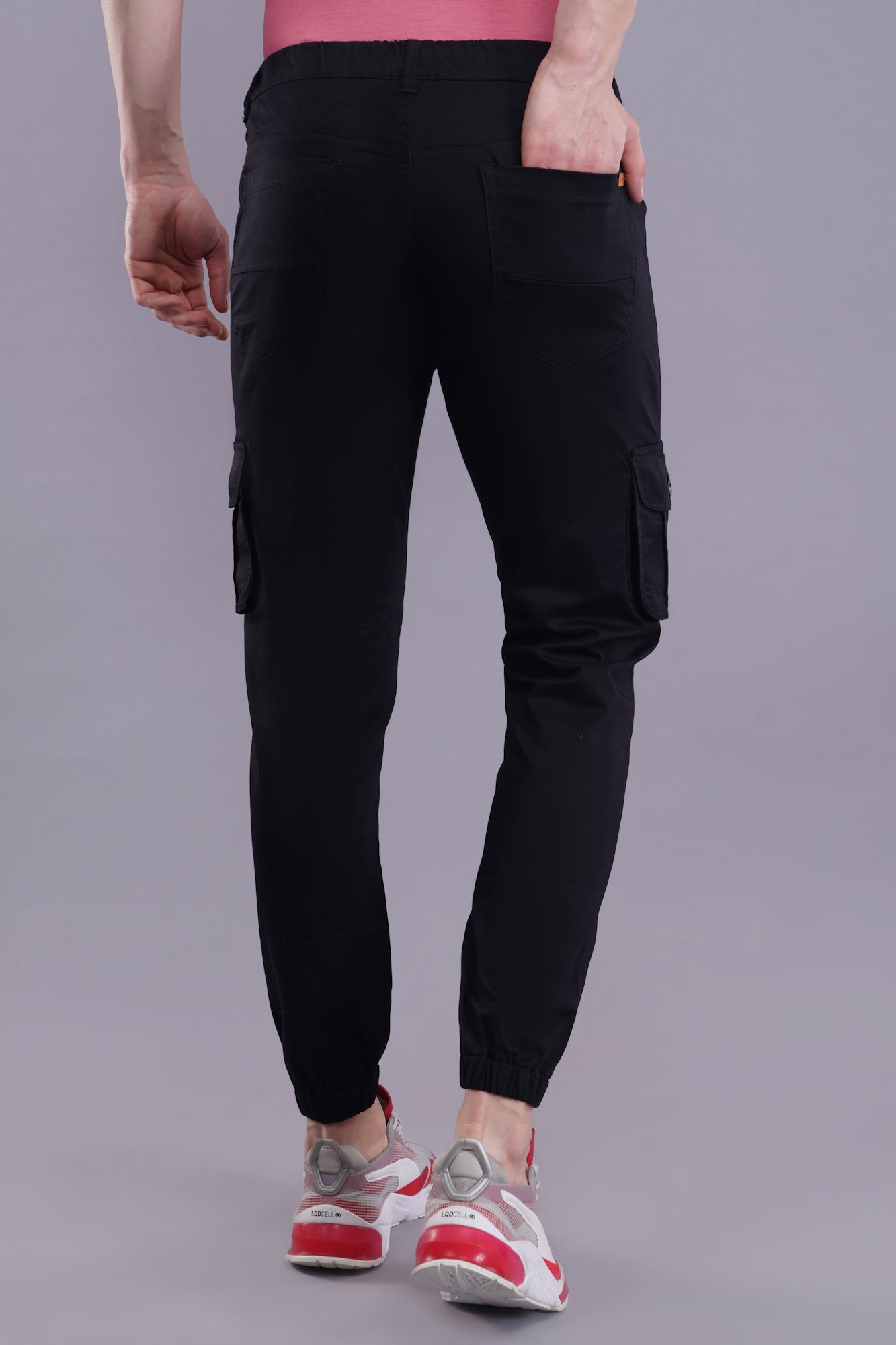 Men's Cotton Cargo Jogger ( 9005_CJ_Black)