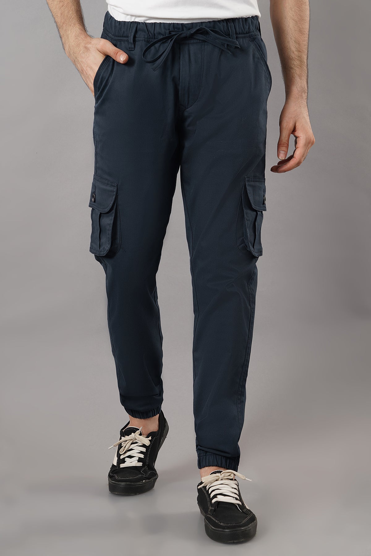 Men's Cotton Cargo Jogger ( 9001_CJ_Dark_Blu )