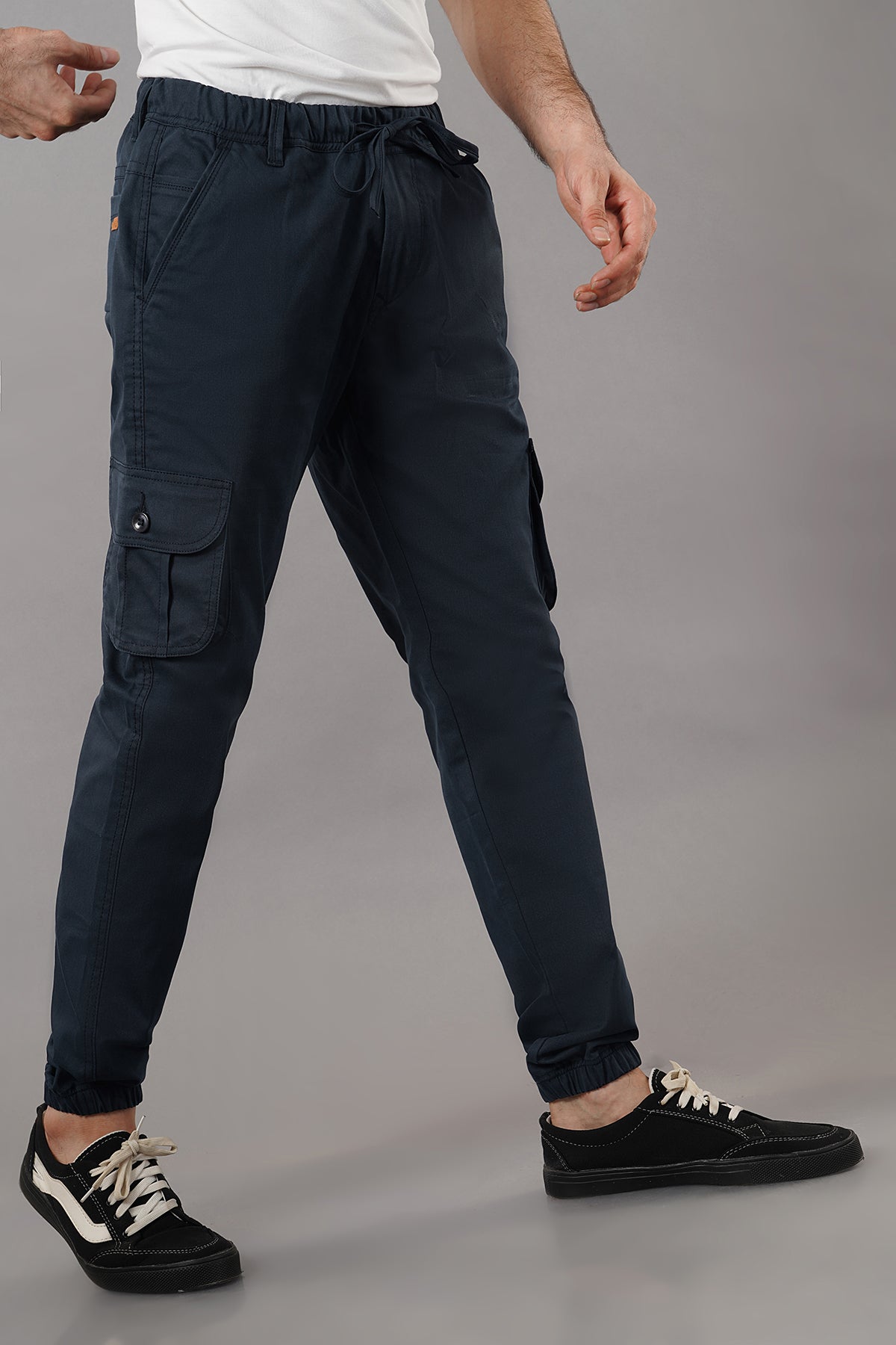 Men's Cotton Cargo Jogger ( 9001_CJ_Dark_Blu )