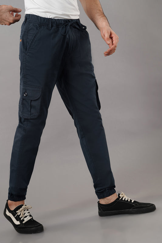 Men's Cotton Cargo Jogger ( 9001_CJ_Dark_Blu )