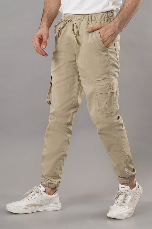 Men's Cotton Cargo Jogger ( 9002_CJ_Fawn )