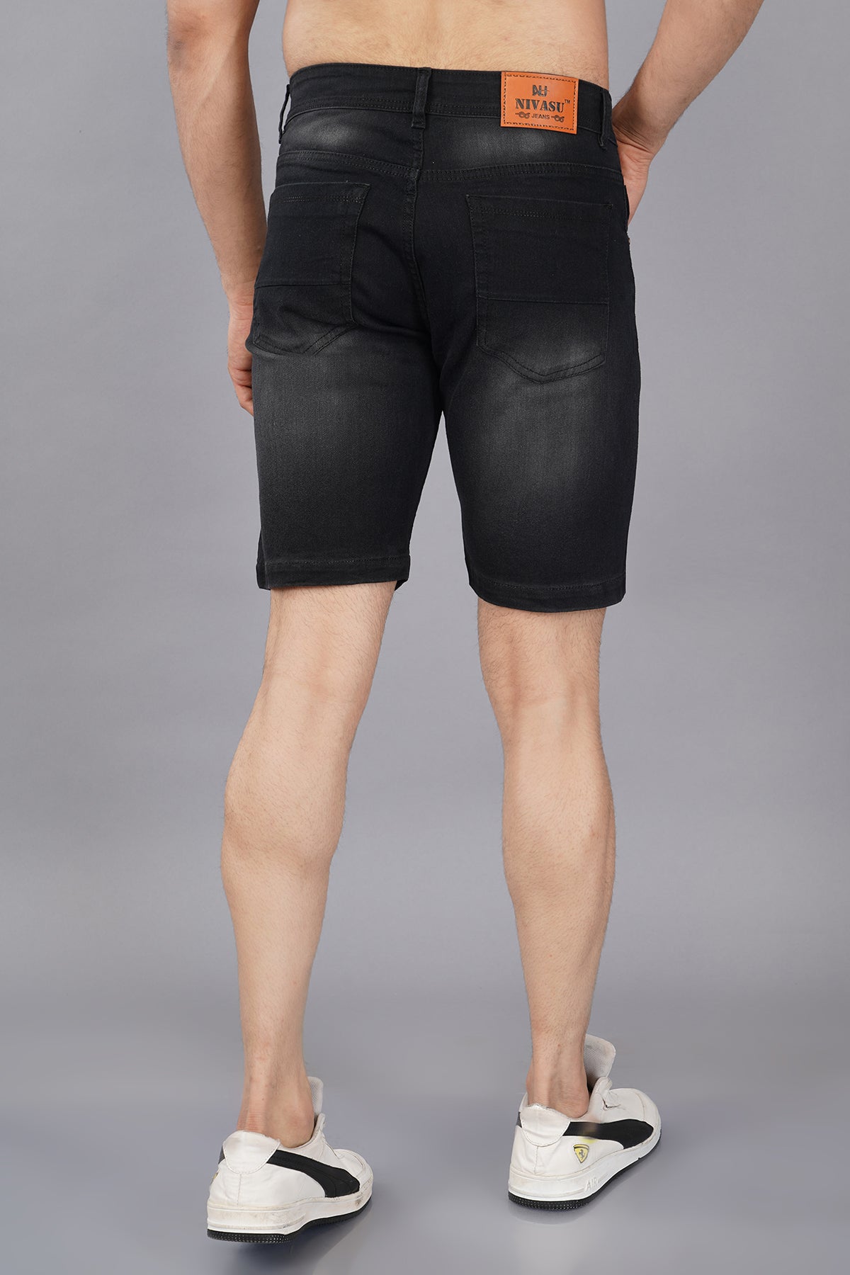 Men Denim Shorts ( 2001_Blackviskar )