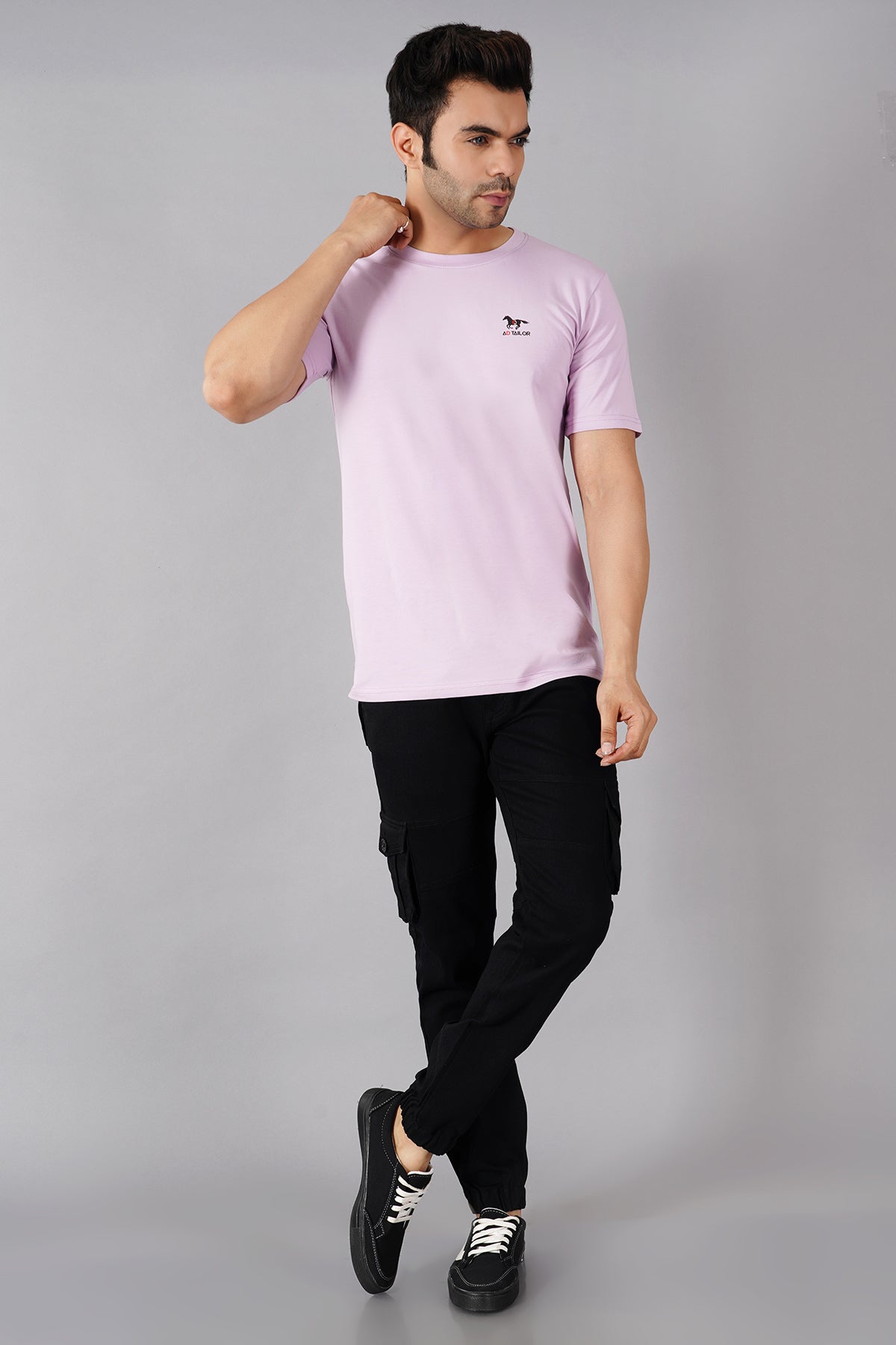 Men's Denim Cargo Jeans ( 5001_Black )