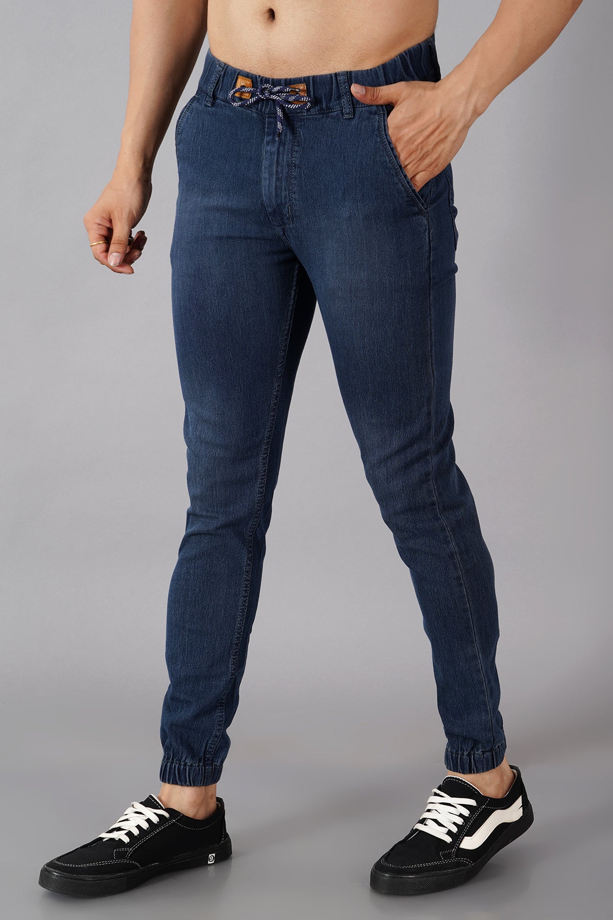 Men's Denim Jogger ( 3002_Grey )