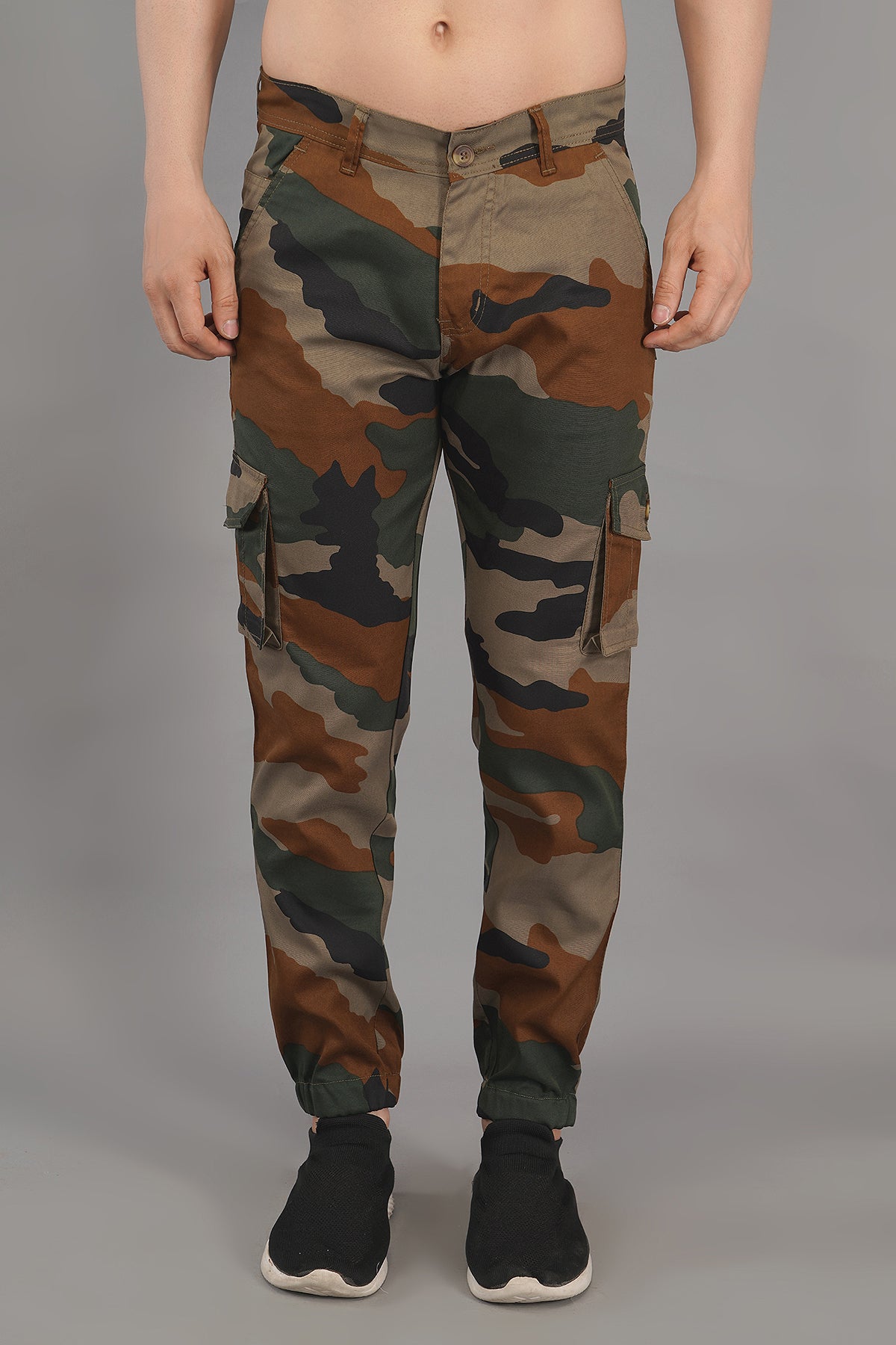 men multi-color jogger fit cargo pant (CJ101)
