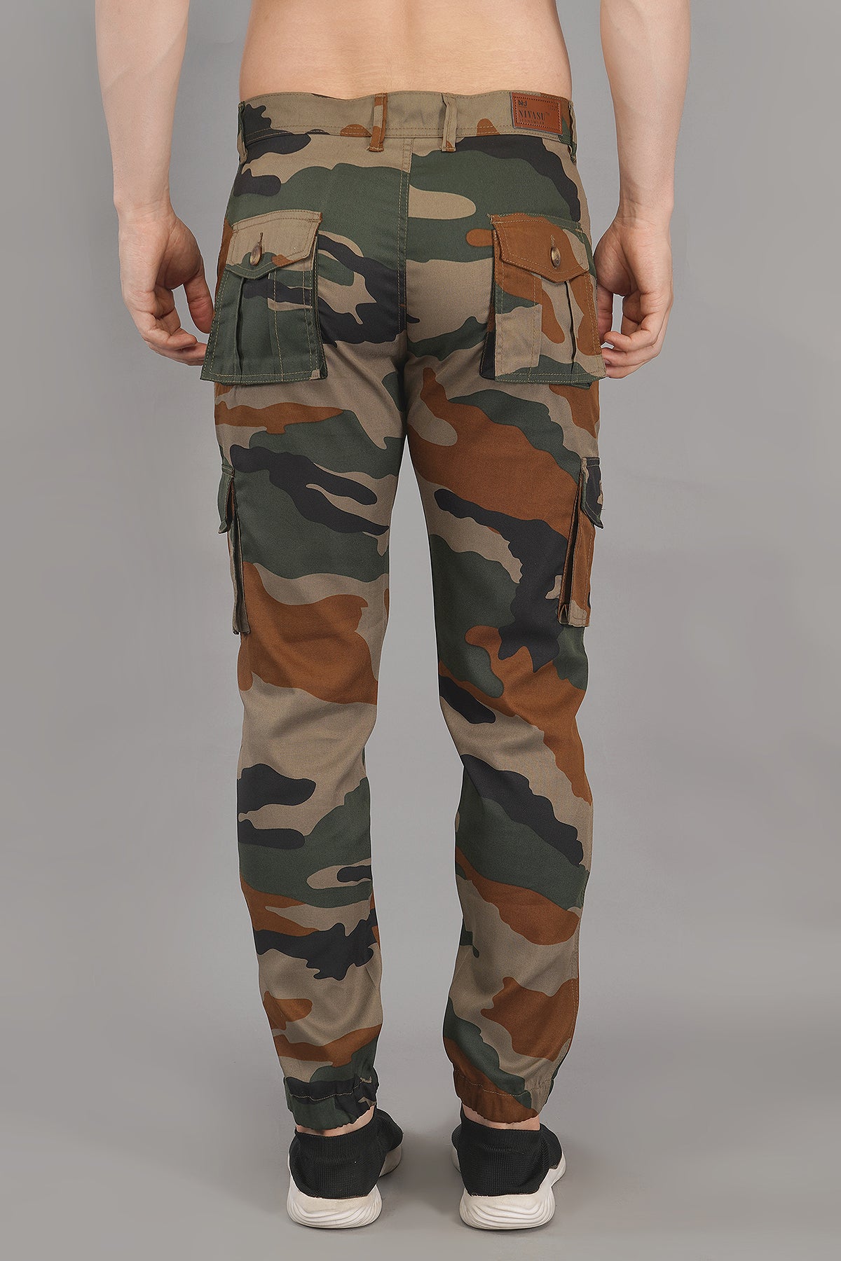 men multi-color jogger fit cargo pant (CJ101)