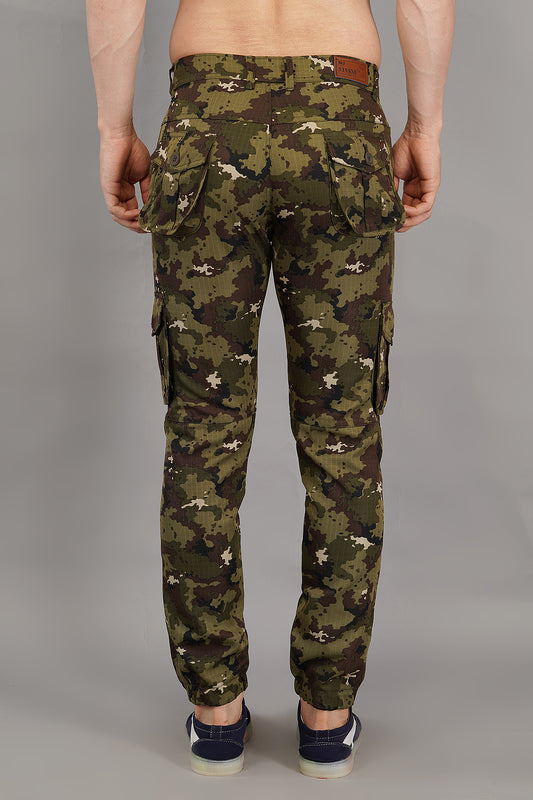 men multi-color jogger fit cargo pant (CJ103)