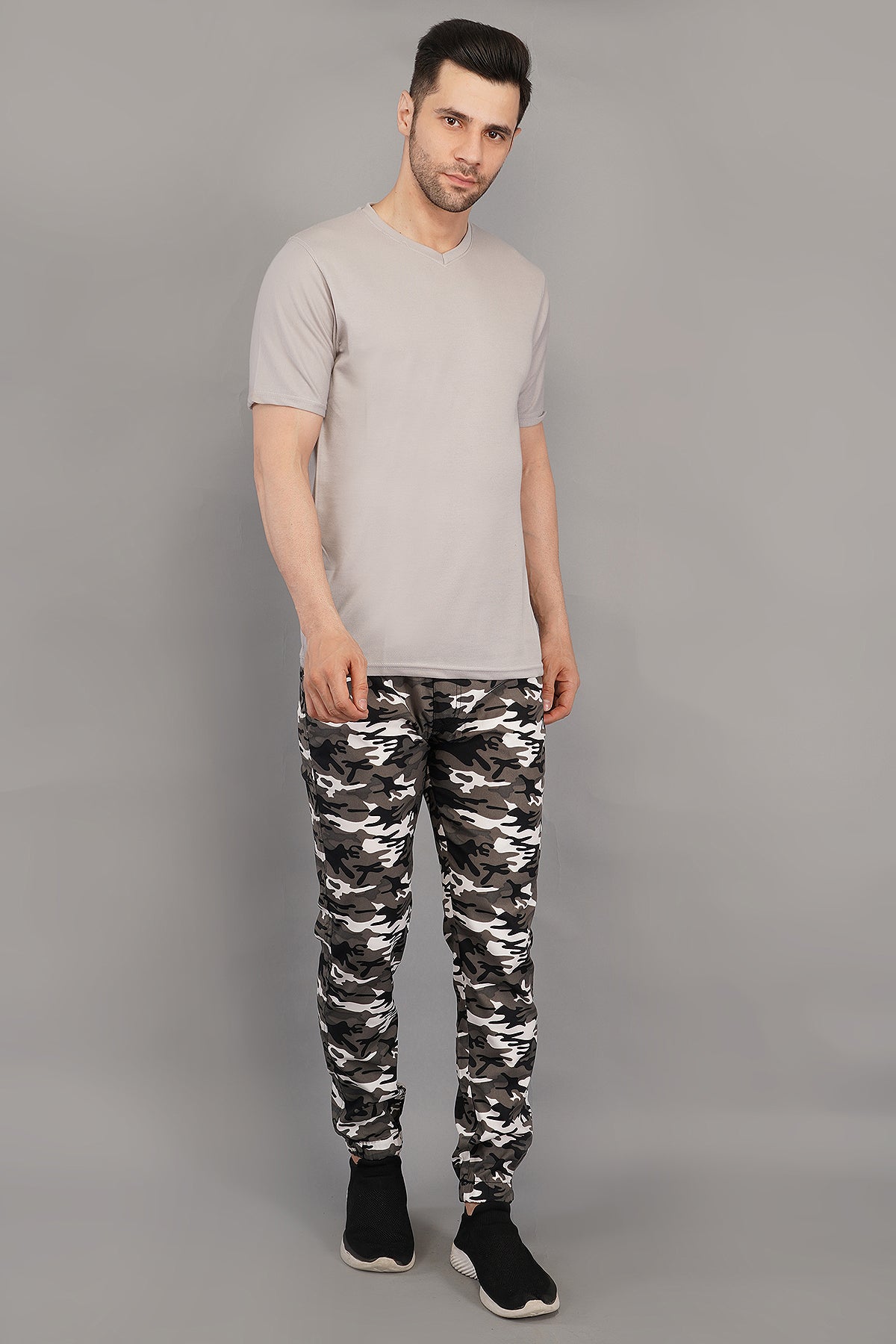Men Jogger Fit Mid Rise Multicolor Jeans (3005_Militry)