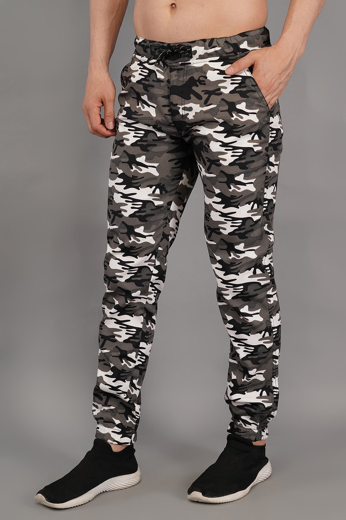 Men Jogger Fit Mid Rise Multicolor Jeans (3005_Militry)
