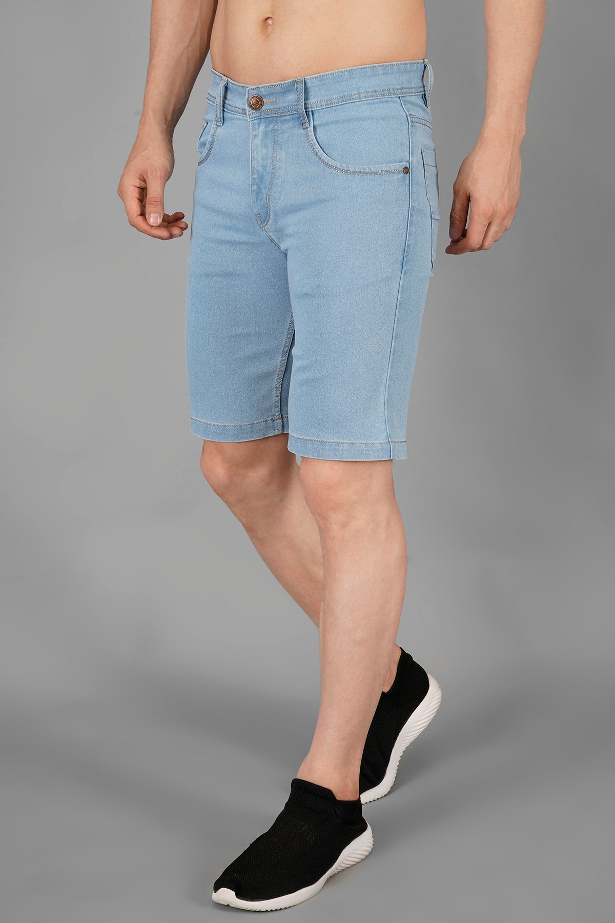 Men Basic Denim Shorts