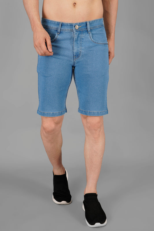 Men Basic Denim Shorts