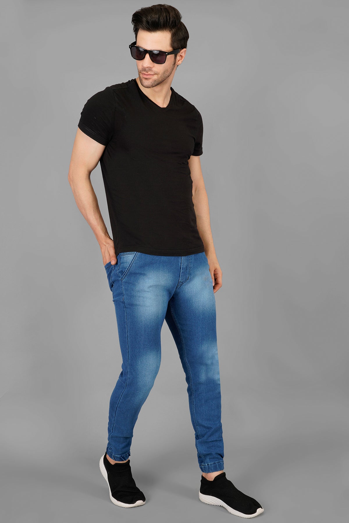 Men's Denim Jogger ( 3001_Lgt-Blu )