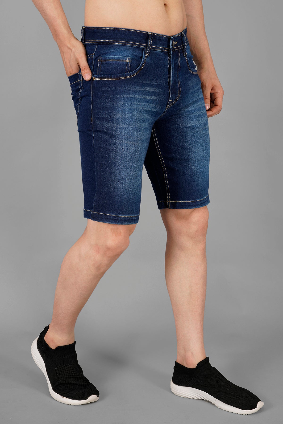 Men Denim Shorts ( 2001_Hardviskar )