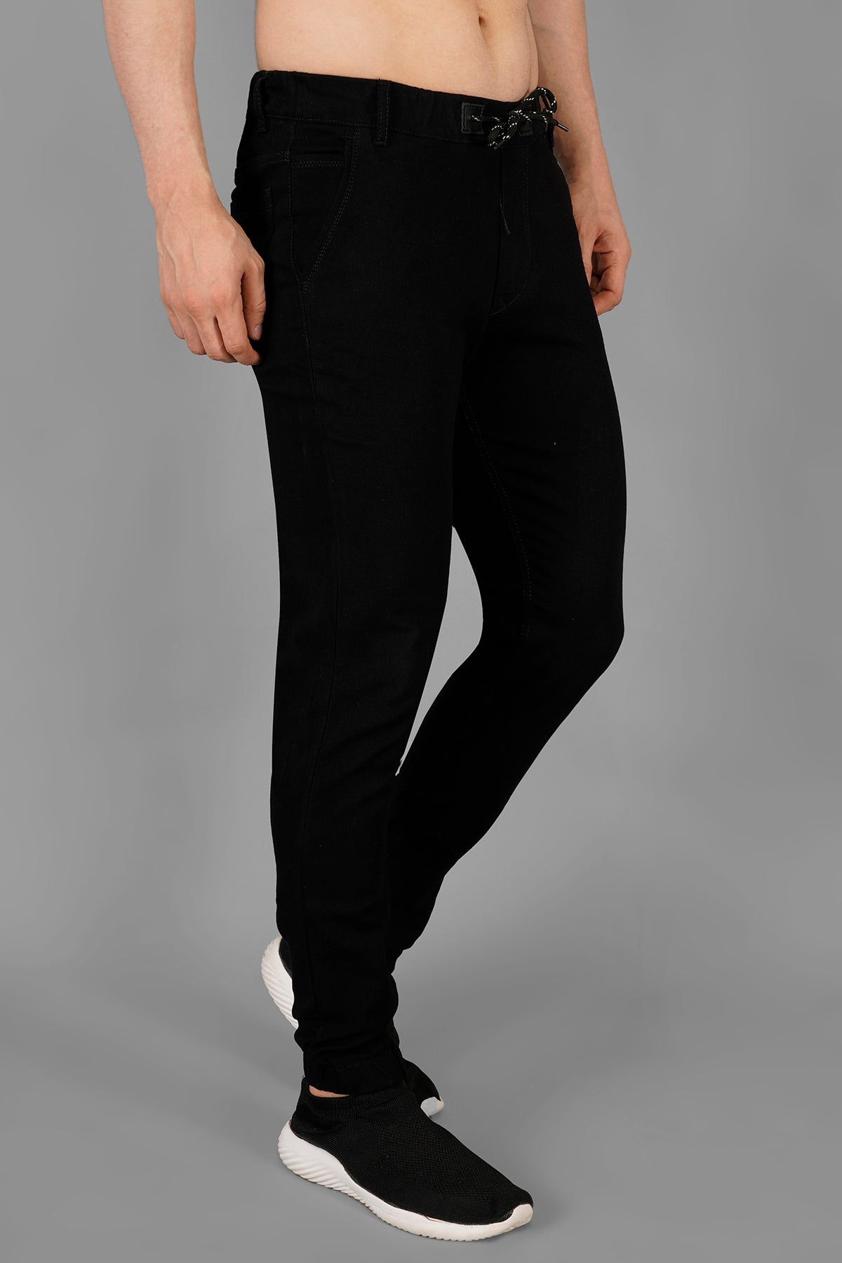 Men's Denim Jogger ( 3004_BLACK )