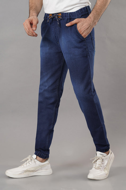 Men's Denim Jogger ( 3003_Dark-Blu )