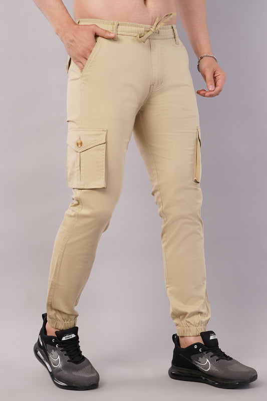 Men's Cotton Cargo Jogger ( 9008_CJ_Beige )