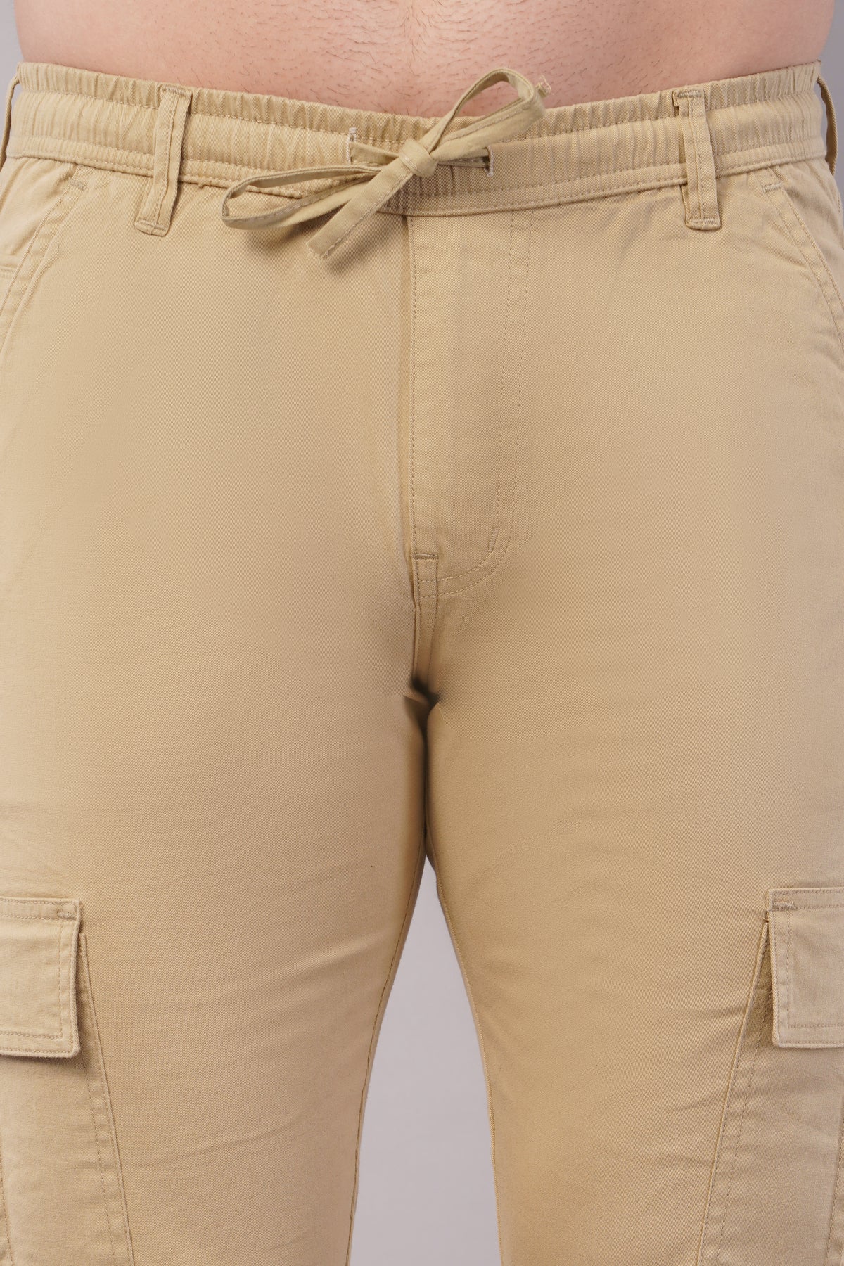 Men's Cotton Cargo Jogger ( 9009_CJ_Beige )
