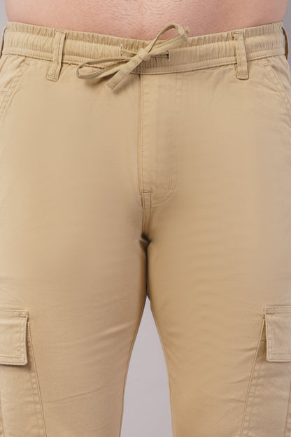 Men's Cotton Cargo Jogger ( 9009_CJ_Beige )