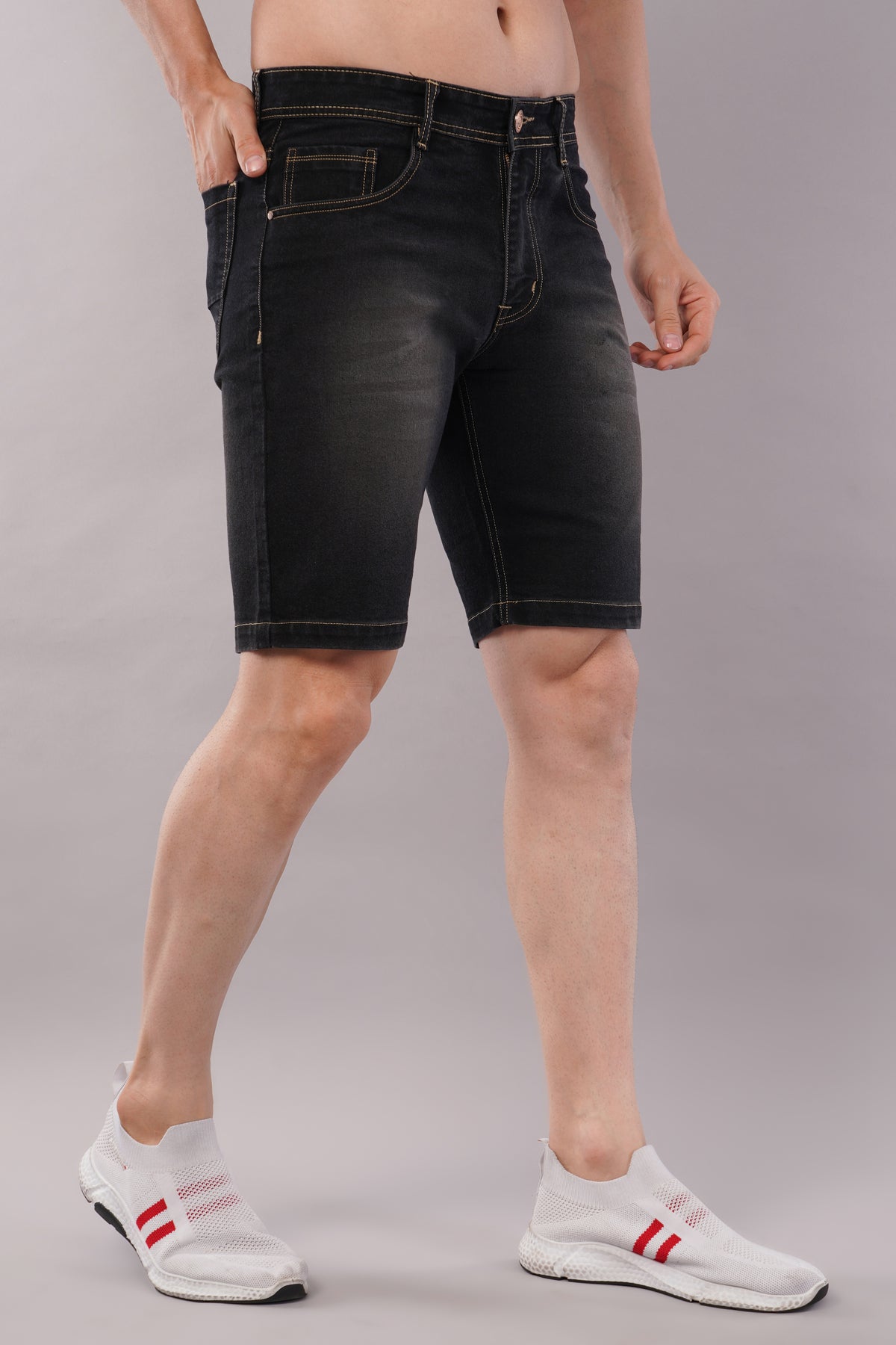 Men Denim Shorts ( 2001_D.Greyviskar )