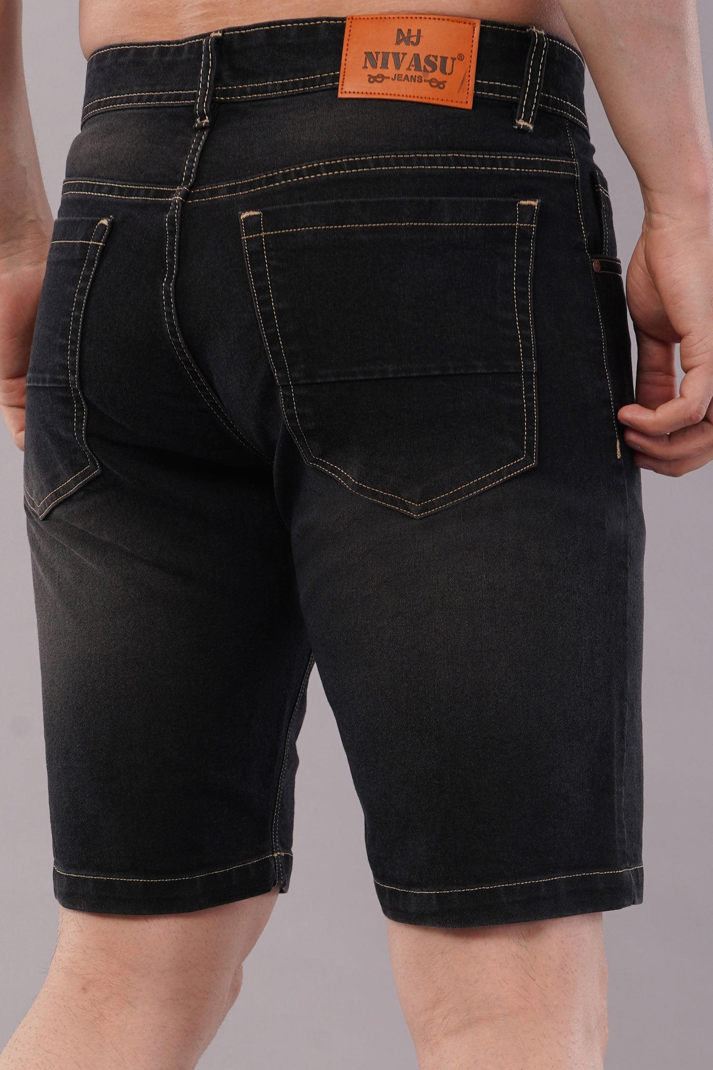 Men Denim Shorts ( 2001_D.Greyviskar )