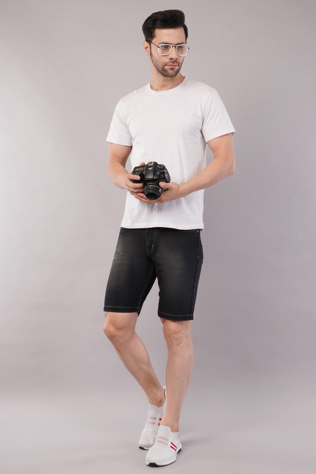 Men Denim Shorts ( 2001_D.Greyviskar )