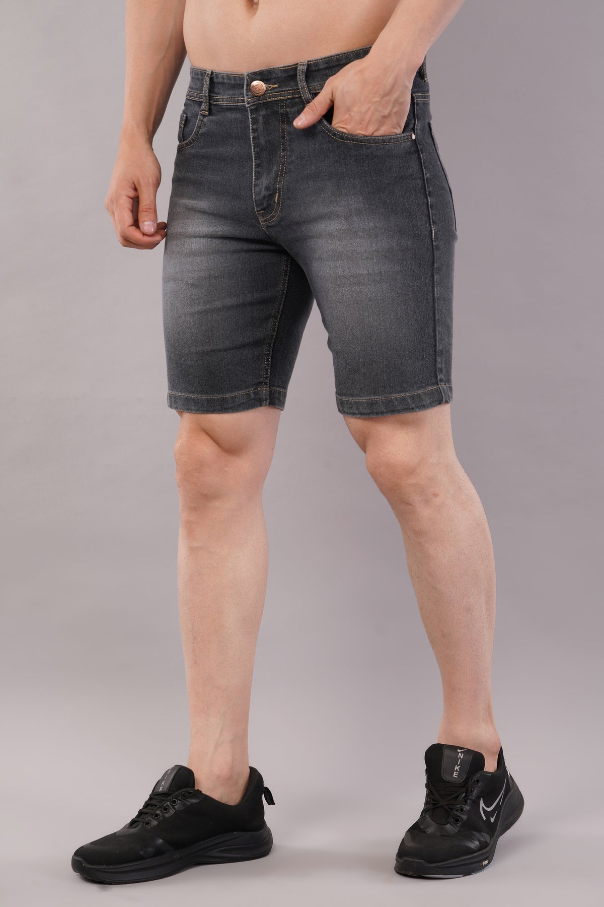 Men Denim Shorts ( 2001_L.Greyviskar )