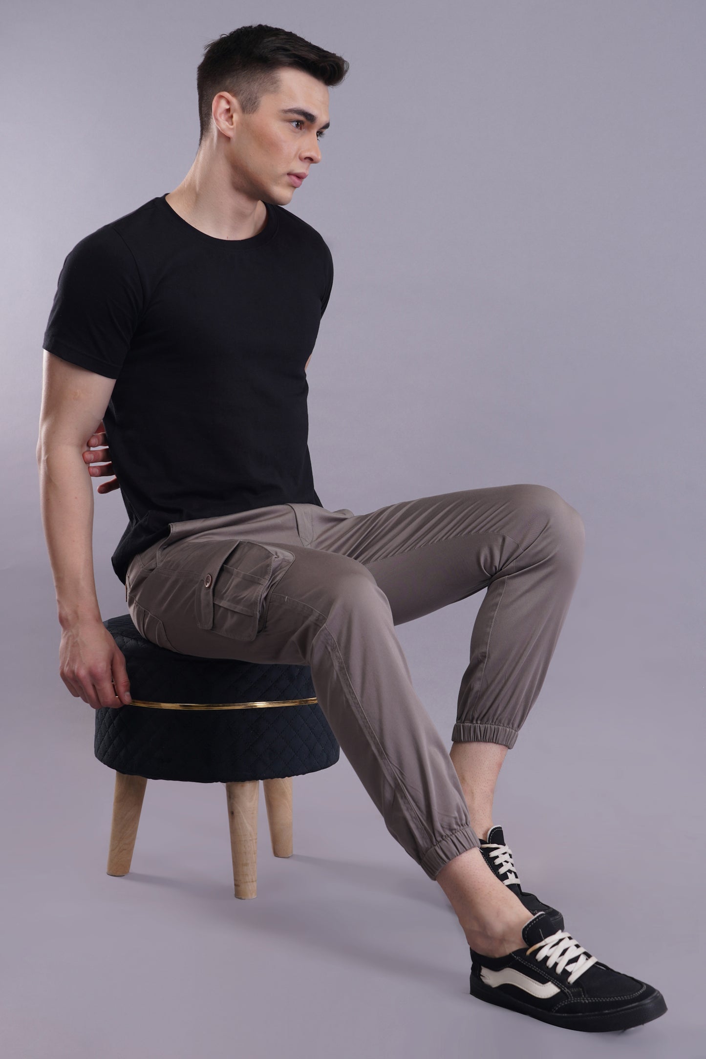 Men's Cotton Cargo Jogger ( 9006_CJ_Grey )