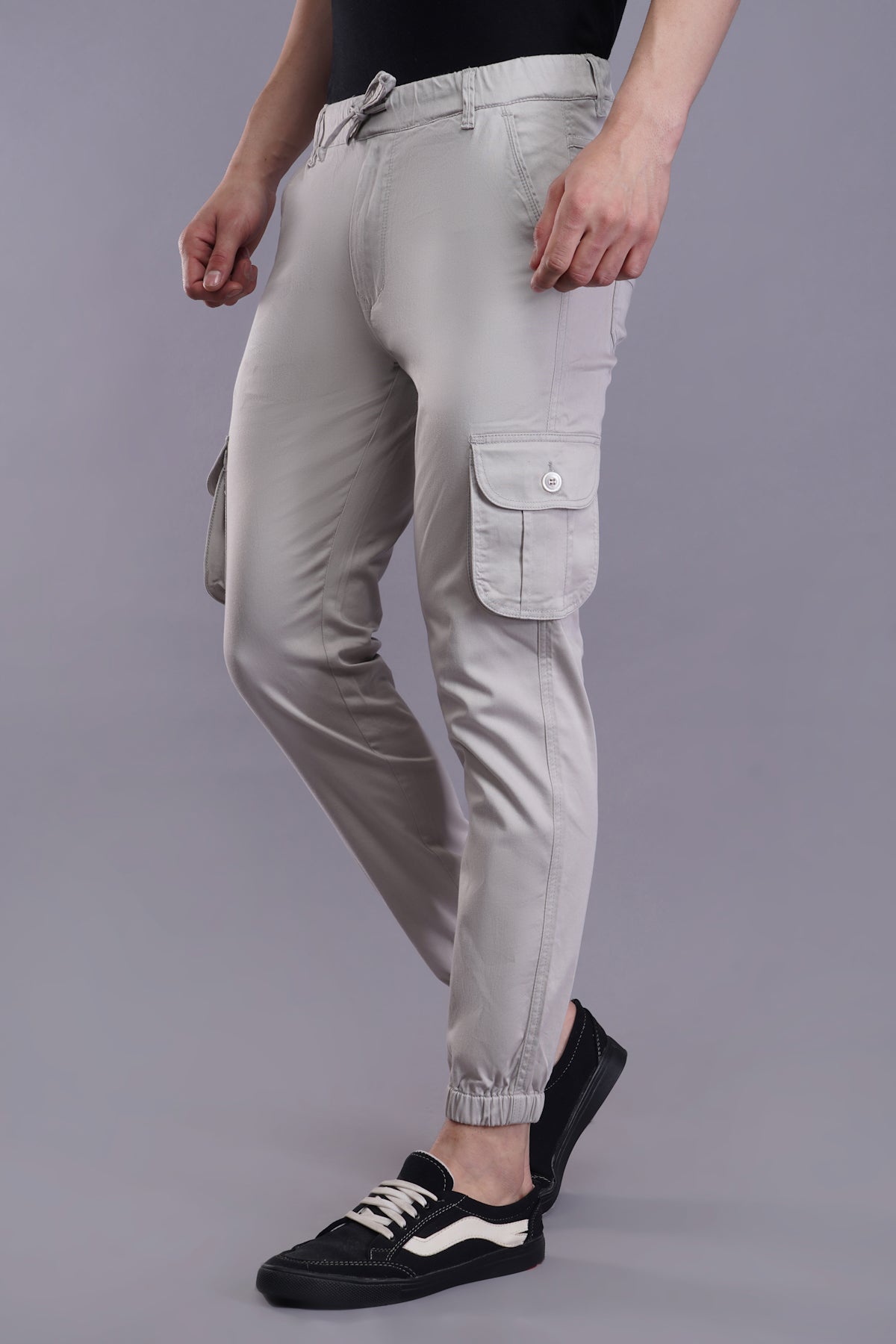 Men's Cotton Cargo Jogger ( 9004_CJ_Cream )