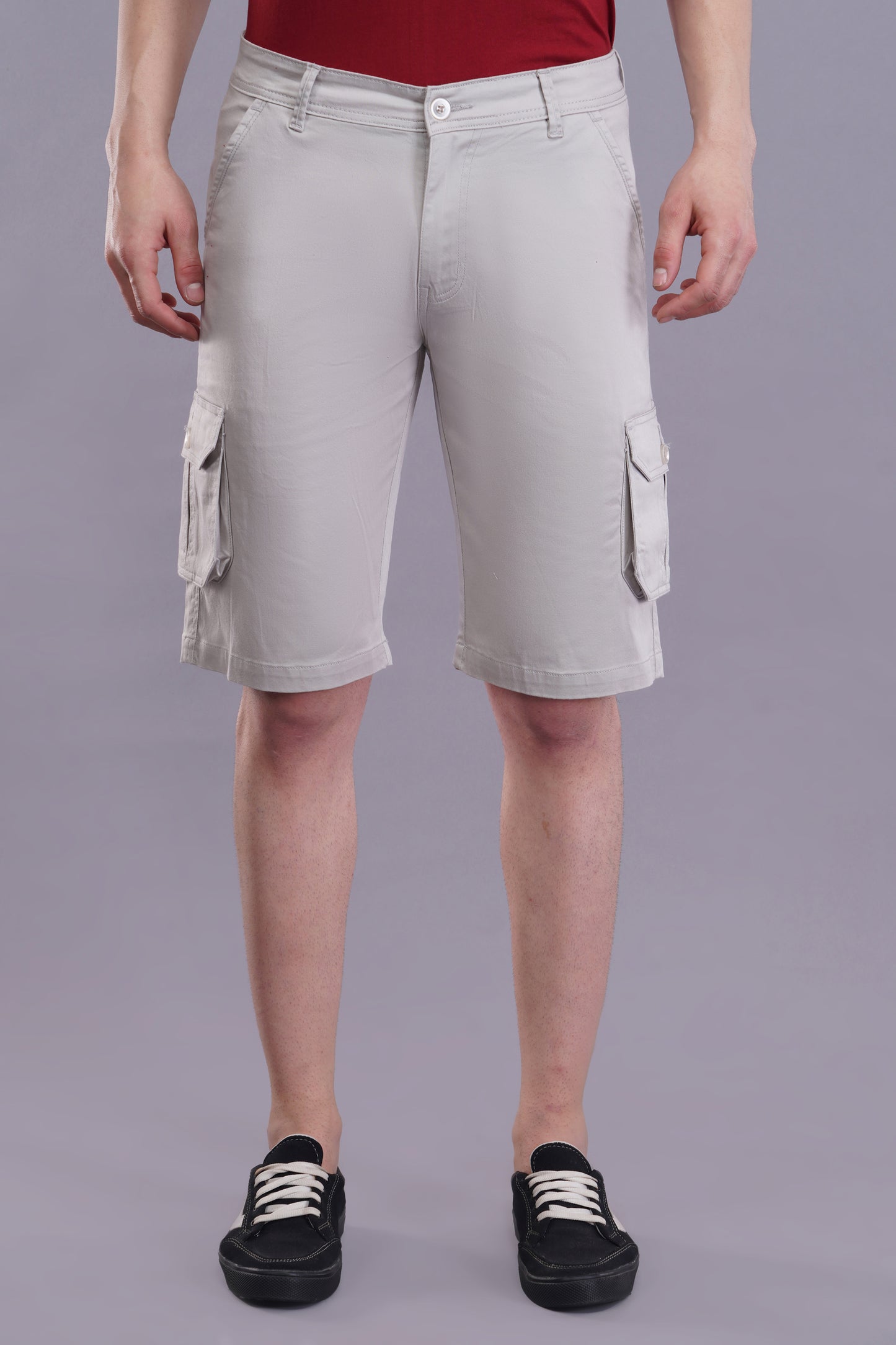 Men Cotton Cargo Shorts ( CCS_2024_Cream )