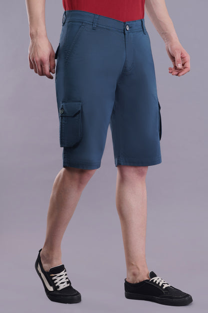 Men Cotton Cargo Shorts ( CCS_2027_G.Blu )