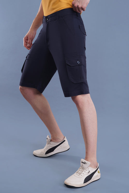 Men Cotton Cargo Shorts ( CCS_2021_Blu )