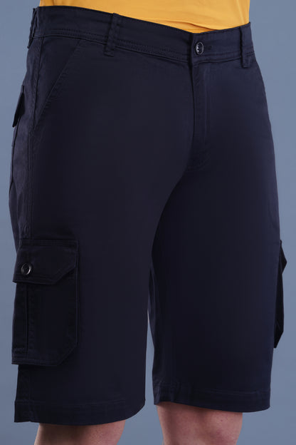 Men Cotton Cargo Shorts ( CCS_2021_Blu )