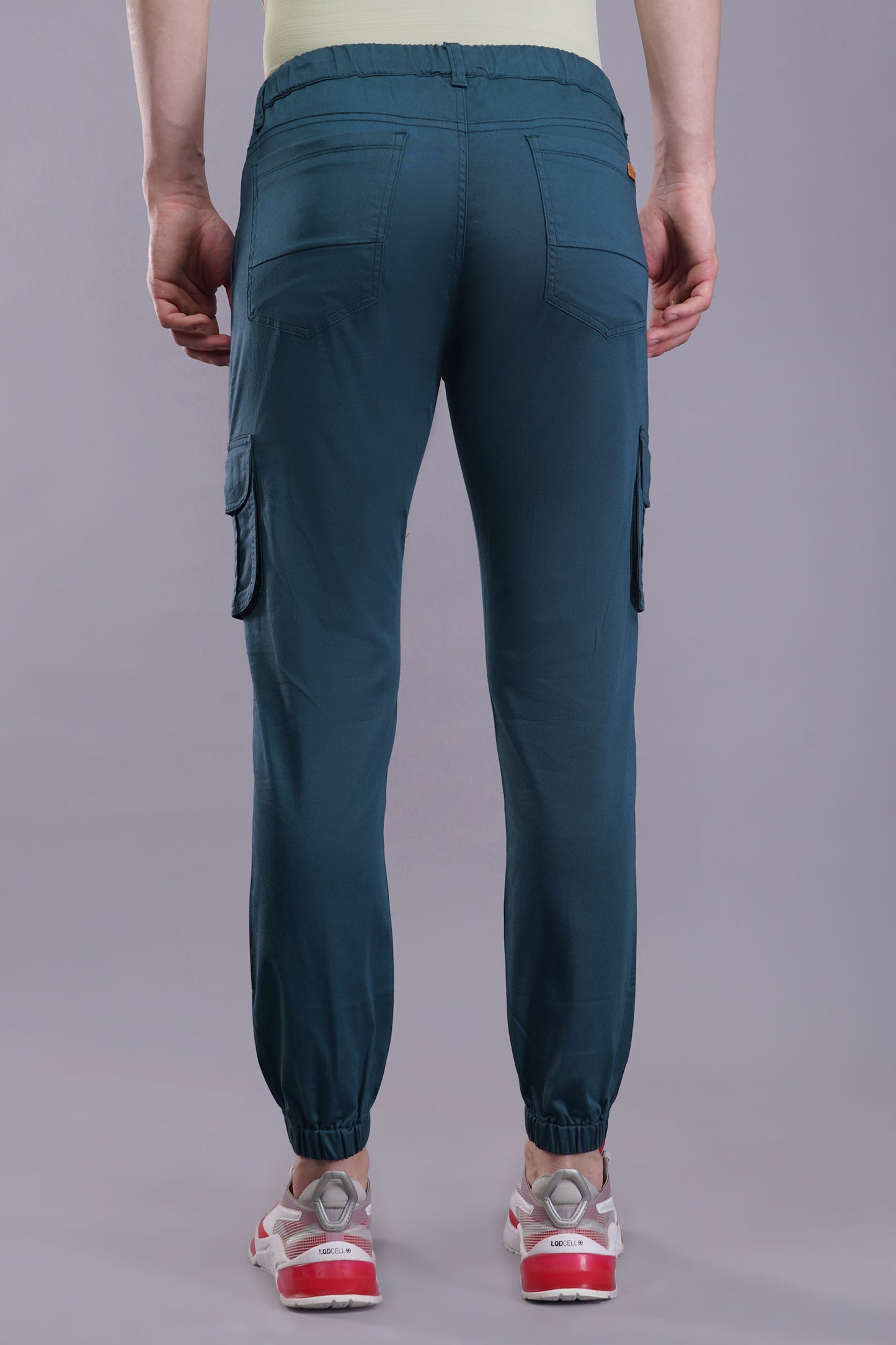 Men's Cotton Cargo Jogger ( 9007_CJ_Greenish_Blu )