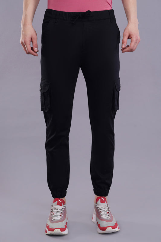 Men's Cotton Cargo Jogger ( 9005_CJ_Black)