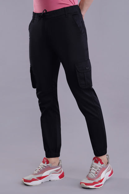 Men's Cotton Cargo Jogger ( 9005_CJ_Black)