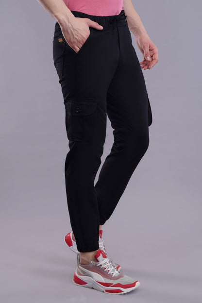 Men's Cotton Cargo Jogger ( 9005_CJ_Black)