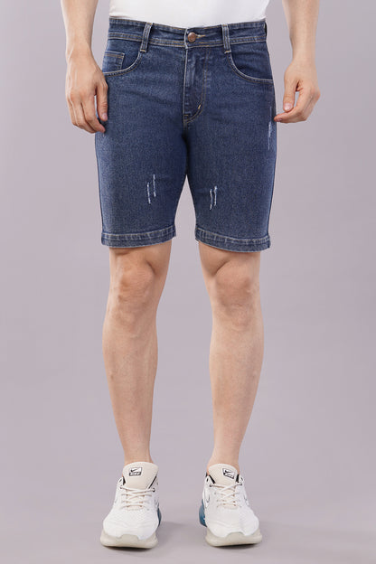 Men Denim Shorts damage wash