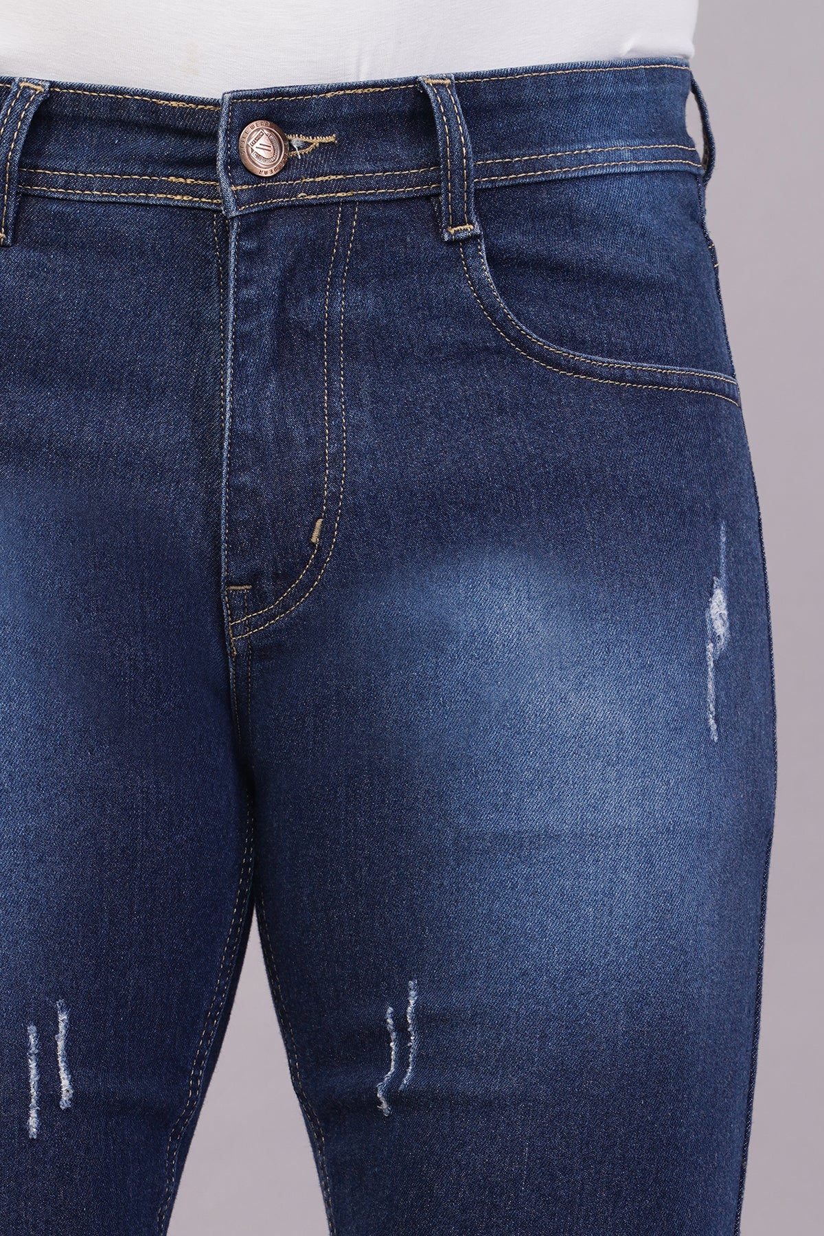 Men Denim Shorts damage wash