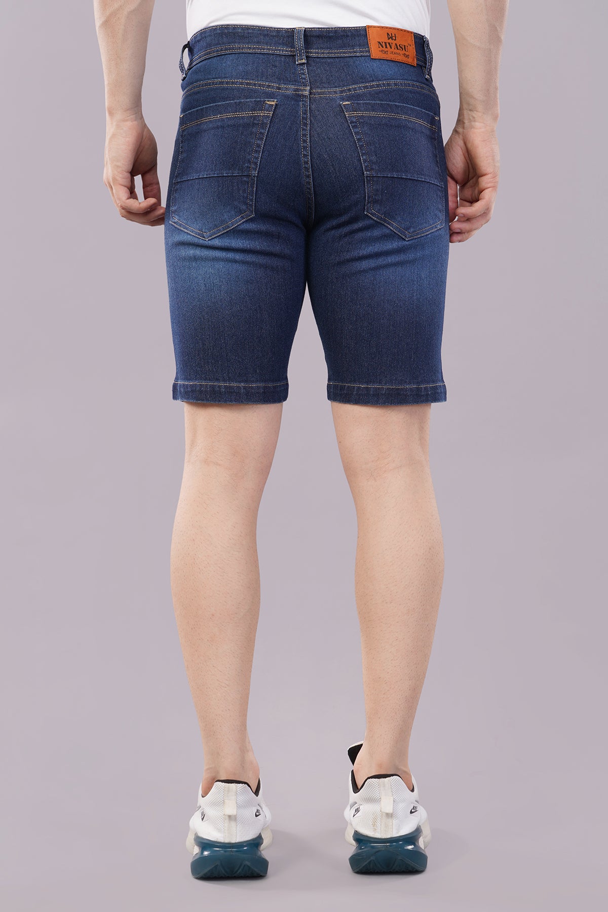 Men Denim Shorts damage wash
