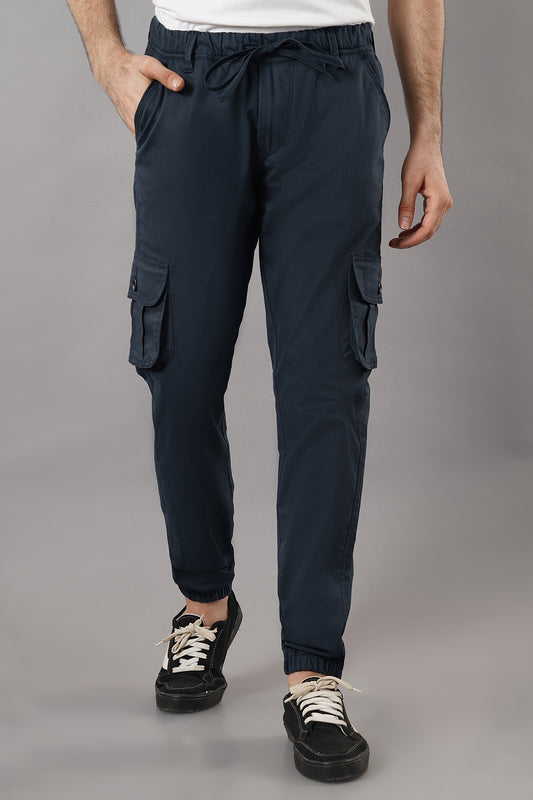 Men's Cotton Cargo Jogger ( 9001_CJ_Dark_Blu )