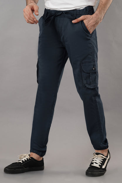 Men's Cotton Cargo Jogger ( 9001_CJ_Dark_Blu )
