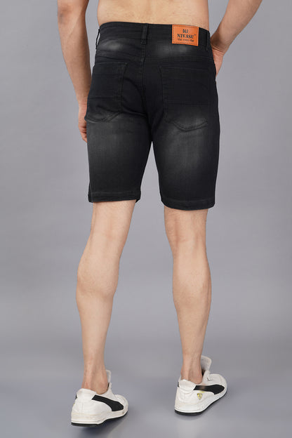 Men Denim Shorts ( 2001_Blackviskar )