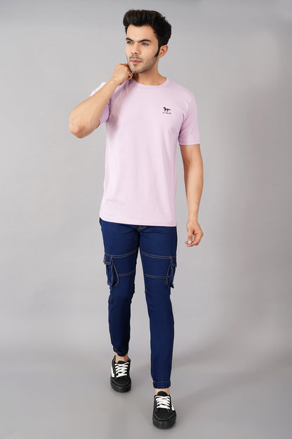 Men's Denim Cargo Jeans ( 5002_Dark-Blu )