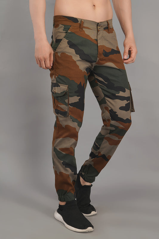 men multi-color jogger fit cargo pant  (CJ101)
